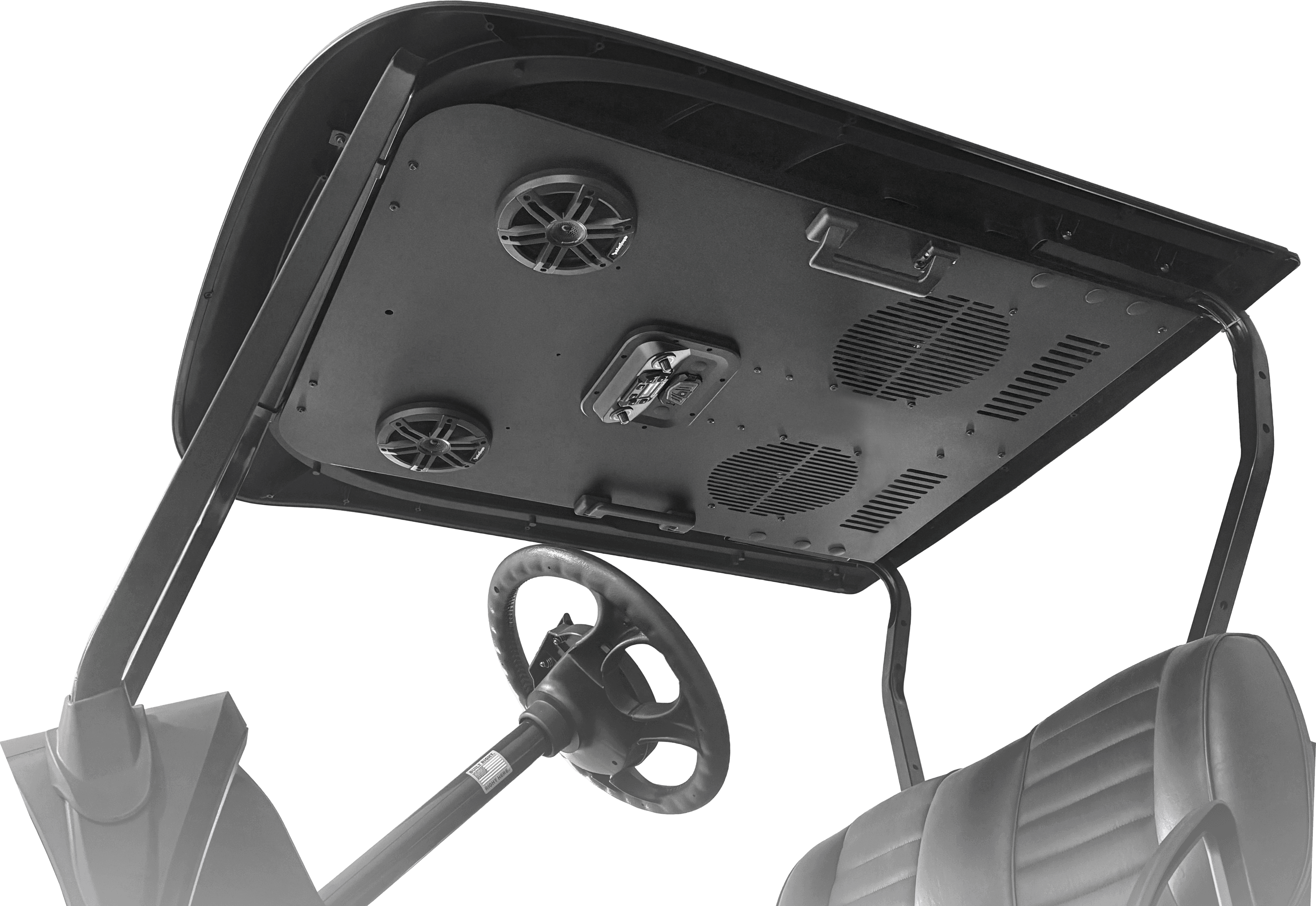 Golf Cart Cooling System - Premium Headliner with Built-in Fan and A/C Airflow